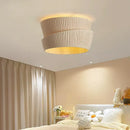 GobekUsa Cream LED Ceiling Chandelier for Living Room Dining Bedroom