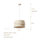 GobekUsa Cream LED Ceiling Chandelier for Living Room Dining Bedroom