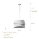 GobekUsa Cream LED Ceiling Chandelier for Living Room Dining Bedroom