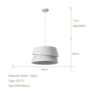 GobekUsa Cream LED Ceiling Chandelier for Living Room Dining Bedroom