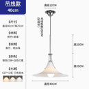 GobekUsa French Medieval LED Iron Art Glass Pendant Lights for Home Decor