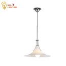 GobekUsa French Medieval LED Iron Art Glass Pendant Lights for Home Decor