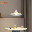 GobekUsa French Medieval LED Iron Art Glass Pendant Lights for Home Decor