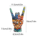 GobekUsa Hand Statue 19cm Modern Pop Art Resin Sculpture Home Decor