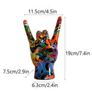 GobekUsa Hand Statue 19cm Modern Pop Art Resin Sculpture Home Decor