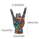 GobekUsa Hand Statue 19cm Modern Pop Art Resin Sculpture Home Decor