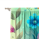 Modern printed colorful owl bedroom curtain set by Decorbites