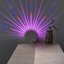 GobekUsa Peacock Feather LED Wall Sconce with RGB Lighting and Modern Iron Shade