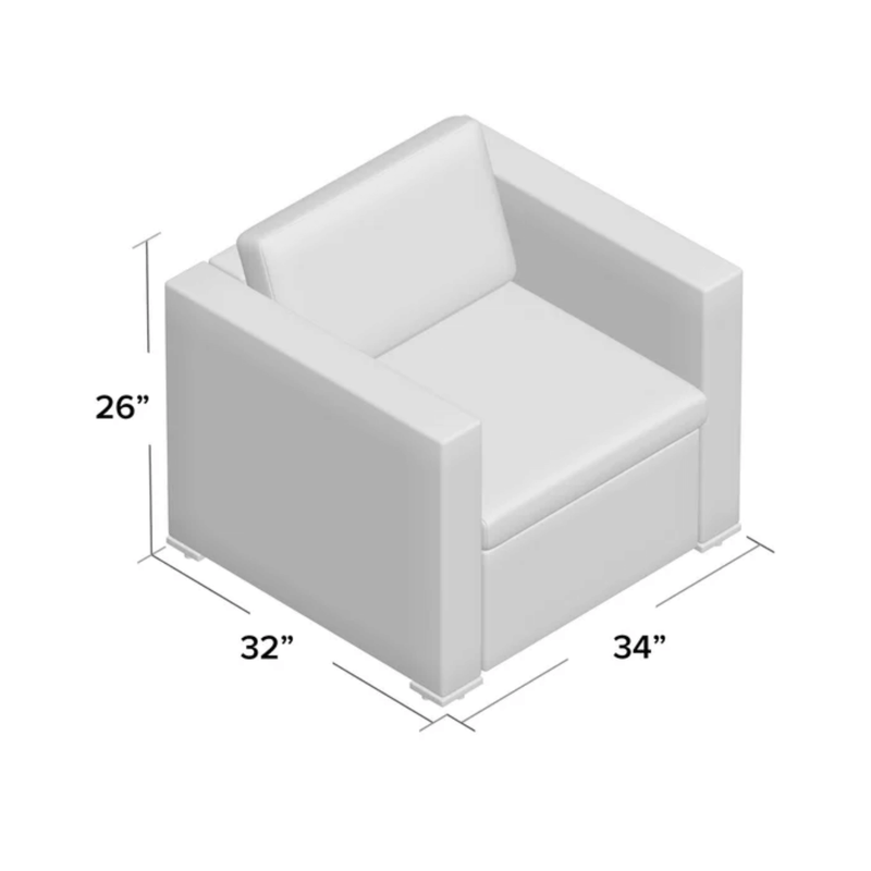 Modern Rattan Outdoor Water-Resistant Wicker Patio Chairs With Cushions [Set Of 2 PCS] (SAK76544)