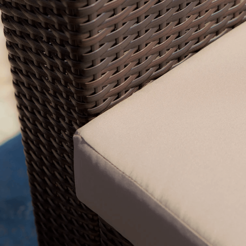 Modern Rattan Outdoor Water-Resistant Wicker Patio Chairs With Cushions [Set Of 2 PCS] (SAK76544)