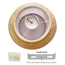 GobekUsa Modern Rattan Pendant Light - LED Ceiling Fan