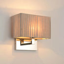 GobekUsa Modern Rectangle Fabric LED Wall Sconce in Beige