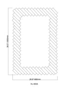 Modern Rectangle Framed Decorative Mirror