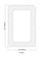 Modern Rectangle Framed Decorative Mirror