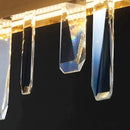 GobekUsa Kyala - Modern Rectangle Gold  Crystal Chandelier