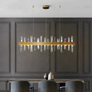 GobekUsa Kyala - Modern Rectangle Gold  Crystal Chandelier