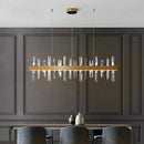 GobekUsa Kyala - Modern Rectangle Gold  Crystal Chandelier