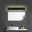 GobekUsa Modern Rectangle Vanity Wall Sconce: Black/White Aluminum LED Wall Mount Lamp in Warm/White Light
