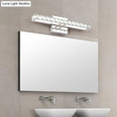 GobekUsa Modern Rectangle Vanity Wall Sconce with Clear Crystal Integrated LED - Bathroom Wall Lamp