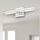 GobekUsa Modern Rectangle Vanity Wall Sconce with Clear Crystal Integrated LED - Bathroom Wall Lamp