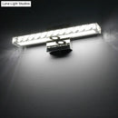 GobekUsa Modern Rectangle Vanity Wall Sconce with Clear Crystal Integrated LED - Bathroom Wall Lamp
