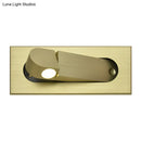 GobekUsa Modern Rectangle Wall Light Sconce with Embedded Aluminum Design - Rotatable LED Bedroom Wall Lamp in Bronze/Coffee, Natural/Warm Light