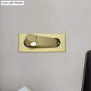 GobekUsa Modern Rectangle Wall Light Sconce with Embedded Aluminum Design - Rotatable LED Bedroom Wall Lamp in Bronze/Coffee, Natural/Warm Light