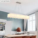 GobekUsa Adjustable Acrylic LED Island Pendant Light with Hanging Cord