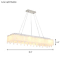 GobekUsa Adjustable Acrylic LED Island Pendant Light with Hanging Cord