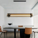 GobekUsa Amber LED Pendant Lamp Tempered Glass Dining Table Minimalist Modern Design