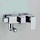 GobekUsa Black Chrome Bathroom Mixer Tub Control Valve Wall Mount Shower Faucet