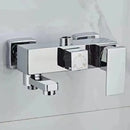 GobekUsa Black Chrome Bathroom Mixer Tub Control Valve Wall Mount Shower Faucet