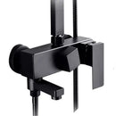 GobekUsa Black Chrome Bathroom Mixer Tub Control Valve Wall Mount Shower Faucet