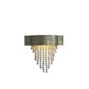 GobekUsa Blue Copper Crystal LED Ceiling Chandelier for Dinning Room