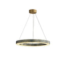 GobekUsa Blue Copper Crystal LED Ceiling Chandelier for Dinning Room