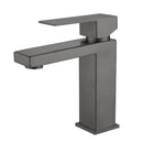 GobekUsa Brushed Gold Basin Faucet Single Handle Cold Hot Water Mixer Deck Mounted