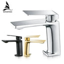 GobekUsa Brushed Nickel Bathroom Sink Faucet Single Handle Basin Mixer Tap