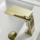 GobekUsa Brushed Nickel Bathroom Sink Faucet Single Handle Basin Mixer Tap