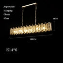 GobekUsa Crystal Dimmable Pendant Light Luminaire for Living Room Bedroom