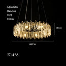 GobekUsa Crystal Dimmable Pendant Light Luminaire for Living Room Bedroom