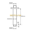 Modern rectangular chrome brass shower arm bathroom wall mount by Decorbites