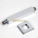 Modern rectangular chrome brass shower arm bathroom wall mount by Decorbites