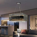 GobekUsa Crystal Glass Pendant Chandelier for Luxe Dining Room Decor