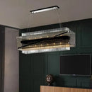 GobekUsa Crystal Glass Pendant Chandelier for Luxe Dining Room Decor