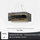 GobekUsa Crystal Glass Pendant Chandelier for Luxe Dining Room Decor