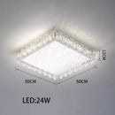 GobekUsa Crystal LED Ceiling Chandelier: Modern Dimmable Lighting Fixture for Stylish Home Decor