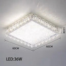 GobekUsa Crystal LED Ceiling Chandelier: Modern Dimmable Lighting Fixture for Stylish Home Decor