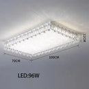 GobekUsa Crystal LED Ceiling Chandelier: Modern Dimmable Lighting Fixture for Stylish Home Decor