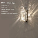 GobekUsa Crystal Wall Lamp: Modern LED Bedside Light for Bedroom, Living Room, Stairs & Home Decor