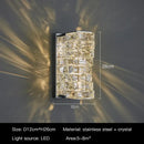 GobekUsa Crystal Wall Sconce: High-Quality LED Wall Lamp for Bedroom, Living Room Decor